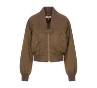 Chloé - Bomber Marron avec Détails en Laine - Femme - Vestes - Brun - Taille: 38 FR