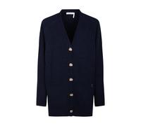 Chloé - Cardigan en cachemire bleu marine - Femme - Pulls - Bleu - Taille: 36 FR