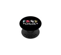 Chloe Chloe Nom personnalisé pour Les Amoureux des Animaux PopSockets PopGrip Adhésif