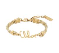 Chloé - Doré Coton Viscose Bracelet Laiton - Femme - Accessoires - Jaune - Taille: ONE Size