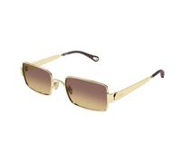 Chloé, Femme, Accessoires, Jaune, Taille: 53 MM Holly Rectangular Lunettes de soleil