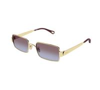 Chloé, Femme, Accessoires, Jaune, Taille: 53 MM Lunettes de soleil rectangulaires
