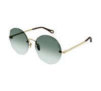 Chloé, Femme, Accessoires, Jaune, Taille: 57 MM Lunettes de soleil élégantes