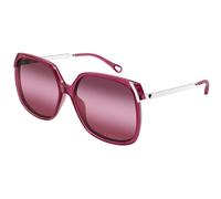 Chloé Femme CH0286S 003 Lunettes de soleil Acétate Bordeaux Rouge Carré