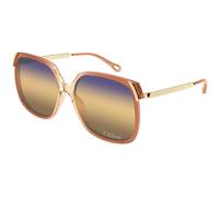 Chloé Femme CH0286S 007 Lunettes de soleil Acétate Orange Carré