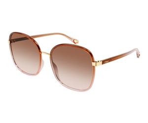 Chloé Femme Chloé CH0031S 007 Lunettes de soleil Bio-inject Marron Marron Carré Ombré