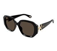Chloé Femme Chloé CH0236S 001 Lunettes de soleil Acétate Noir Marron Carré