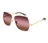 Chloé Femme Chloé CH0278S 003 Lunettes de soleil Métal Or Rouge Carré