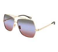 Chloé Femme Chloé CH0278S 007 Lunettes de soleil Métal Or Vert Carré