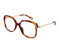 Chloé Femme Chloé CH0287O 002 Montures optiques Acétate Havane Transparent Carré