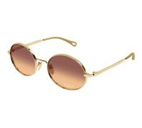 Chloé Femme Sunglass CH0326S - Couleur du Monture: Or, Couleur de Lentille: Dégradé marron