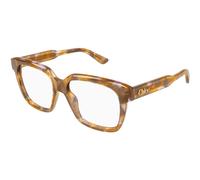 Chloé Femme Chloé CH0340O 005 Montures optiques Acétate La Havane Transparent Géométrique