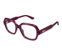 Chloé Femme Chloé CH0341O 005 Montures optiques Acétate Bordeaux Transparent Géométrique