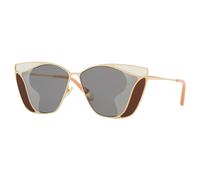 Chloé Femme Sunglass CH0049S-002 - Couleur du Monture: Or Gris, Couleur de Lentille: Gris