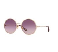 Chloé Femme Sunglass CH0184S - Couleur du Monture: Or, Couleur de Lentille: Pourpre