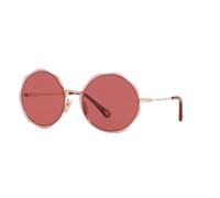 Chloé Femme Sunglass CH0202S - Couleur du Monture: Or, Couleur de Lentille: Rouge