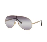 Chloé Femme Sunglass CH0283S - Couleur du Monture: Or, Couleur de Lentille: Dégradé Gris