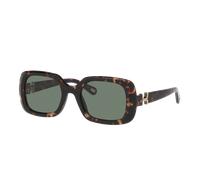 Chloé Femme Sunglass CH0333S - Couleur du Monture: Écaille, Couleur de Lentille: Vert