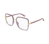 Chloé - Geometric Eyeglasses - Femme - Accessoires - Violet - Taille: 55 MM