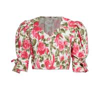 Chloé - Haut Court Fleuri - Femme - Blouses et Chemises - Multicolore - Taille: 38 FR