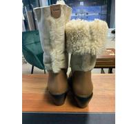 Chloe Kurtis Cult Shearling Lammfell Western Biker Boots Stiefel Chaussures 39