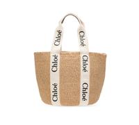 Chloé - Large Woody Basket Bag - Femme - Sacs - Beige - Taille: ONE Size