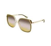 Chloé - Lunettes de soleil carrées oversize - Femme - Accessoires - Beige - Taille: 60 MM