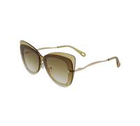 Chloé - Lunettes de soleil élégantes - Femme - Accessoires - Jaune - Taille: 63 MM