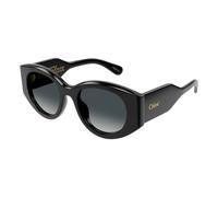 Chloé - Lunettes de soleil élégantes - Femme - Accessoires - Noir - Taille: 51 MM