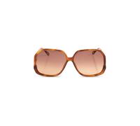 Chloé - Lunettes de soleil géométriques - Femme - Accessoires - Orange - Taille: 60 MM
