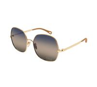 Chloé Lunettes de soleil CH0282S 002 Métal carré Taille 60 mm Femme
