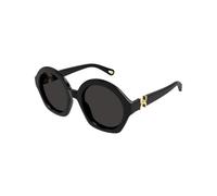 Chloé Femme Chloé CH0302S 001 Lunettes de soleil Acétate Noir Gris Ronde