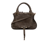 Chloé - Marcie M Suede Bag - Femme - Sacs - Gris - Taille: ONE Size