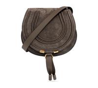 Chloé - Marcie S Suede Bag - Femme - Sacs - Gris - Taille: ONE Size