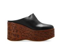 Chloé - Maxime Platform Slides - Femme - Chaussures - Noir - Taille: 41 EU