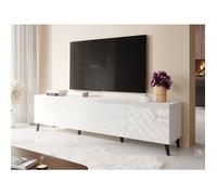 Chloe - meuble TV - 4 portes - 200 cm - Blanc