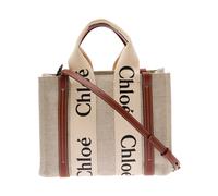 Chloé - Sac en lin blanc avec bandoulière réglable - Femme - Sacs - Blanc - Taille: ONE Size