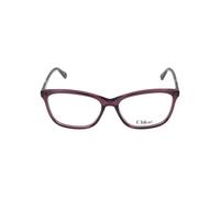 Chloé - Monture optique carrée - Femme - Accessoires - Rouge - Taille: 55 MM