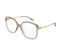 Chloé - Monture optique carrée surdimensionnée - unisex - Accessoires - Gris - Taille: 56 MM
