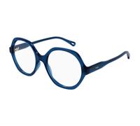 Chloé - Monture Optique Ronde - unisex - Accessoires - Bleu - Taille: 53 MM