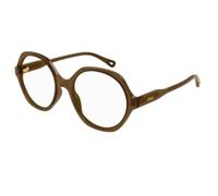 Chloé - Monture Optique Ronde - unisex - Accessoires - Brun - Taille: 53 MM