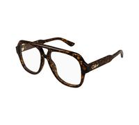 Chloé - Montures Optiques Marron Élégantes et Confortables - Femme - Accessoires - Brun - Taille: 56 MM