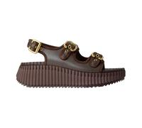 Chloé - Nama Wedge Sandal - Femme - Chaussures - Brun - Taille: 40 EU