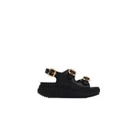 Chloé - Nama Wedge Sandal - Femme - Chaussures - Noir - Taille: 40 EU