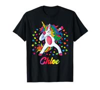 Chloe Nom personnalisé Licorne Fille Cadeau T-Shirt