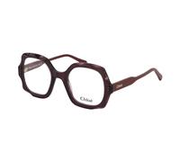Chloé - Oversized Square Optical - unisex - Accessoires - Violet - Taille: 51 MM