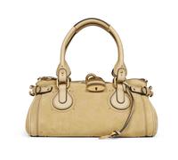Chloé - Paddington Suede Shoulder Bag - Femme - Sacs - Beige - Taille: ONE Size