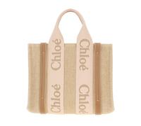 Chloé - Petit sac cabas Woody - Femme - Sacs - Beige - Taille: ONE Size