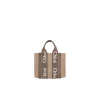 Chloé - Petit sac cabas Woody - Femme - Sacs - Gris - Taille: ONE Size