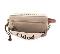 Chloé Pre-owned - Sac bandoulière pochette en lin Pre-owned - Femme - Pre-owned - Beige - Taille: ONE Size